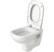 Závesné WC s hlbokým splachovaním s otvoreným splachovacím kruhom a záchodovou doskou