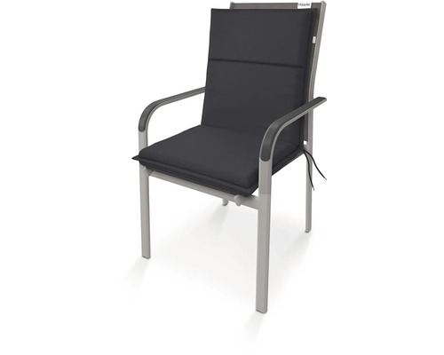 Záhradná stolička so sivým polstrovaním