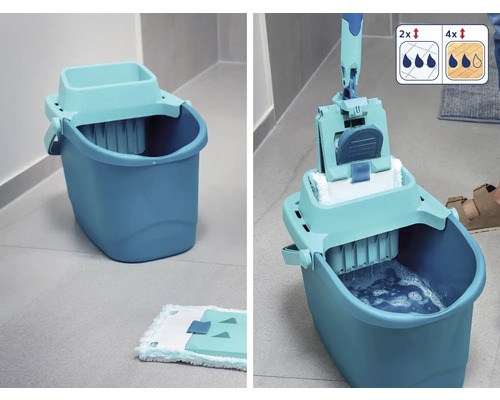 Systém na umývanie podlahy s vedrom a žmýkacím zariadením