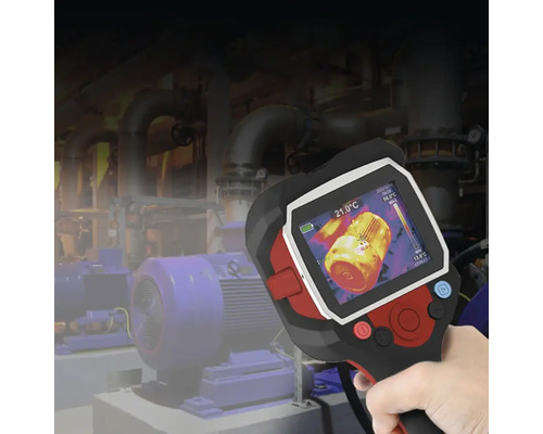 Termokamera používaná na meranie teploty motora