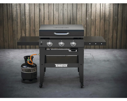 Plynový gril Tenkerker s bočnými policami a plynovou fľašou