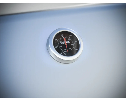 Grilovací teplomer s ukazovateľom teploty v stupňoch Celzia a Fahrenheita