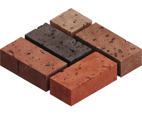 Detail farebných tehlových obkladov