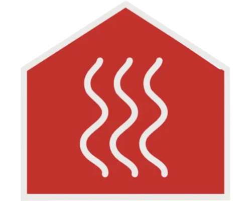 Symbol pre kúrenie v dome