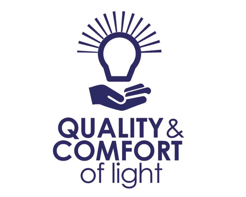 Symbol pre kvalitu a pohodlie svetla