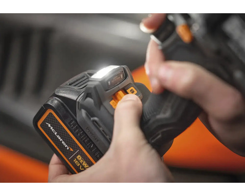 Nadstavbové svietidlo s batériou a logom McLaren