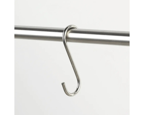 Nerezový hák v tvare S na tyči