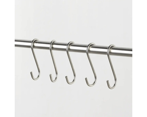Kovová tyč s S-háčikmi na zavesenie