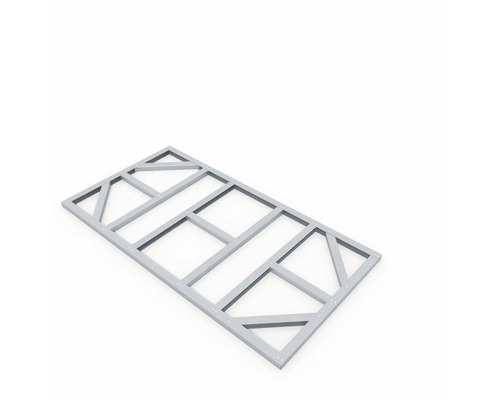 Kovová rámová konštrukcia pre stavbu záhradného domčeka