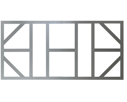 Kovový rám s obdĺžnikovými a diagonálnymi vzperami pre stavebné projekty