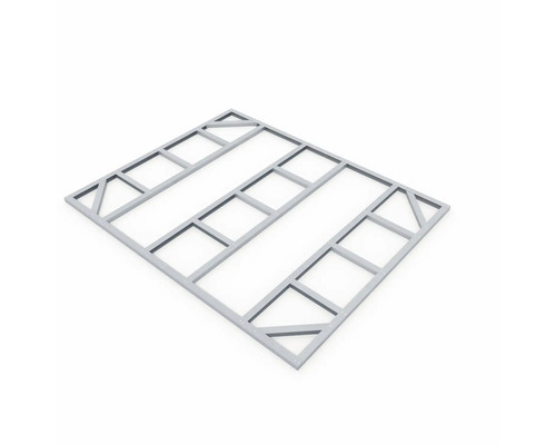 Štvorcová spodná stavba terasy z kovu