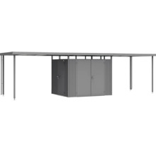 Záhradný domček s prístreškom