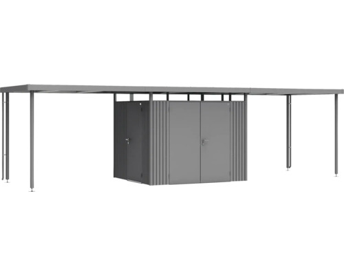 Záhradný domček s prístreškom