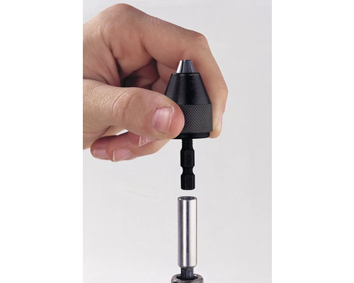 Rýchloupínacie skľučovadlo pre vŕtačky pri použití