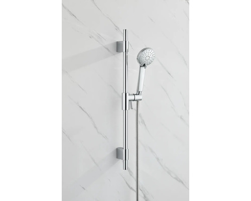Sprchová tyč s ručnou sprchou a sprchovou hadicou