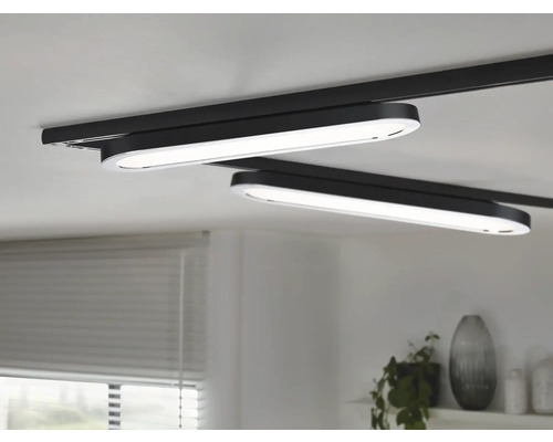 Dve oválne stropné svietidlá na lište