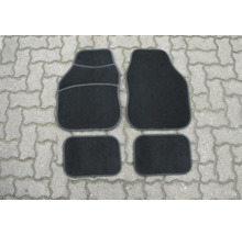 Štyri čierne podlahové rohože do auta