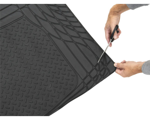 Gumová rohož na mieru s nožnicami