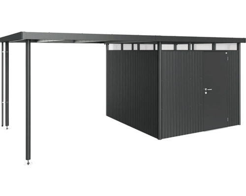 Kovový prístrešok pre auto s úložným priestorom