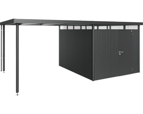 Kovový prístrešok pre auto s úložným priestorom