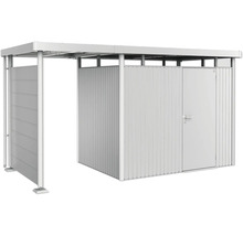 Kovová záhradná chatka s posuvnými dverami a bočnými dverami