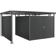 Záhradný domček s posuvnými dverami a strechou