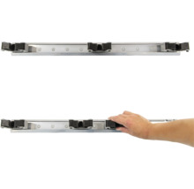 Hliníkový profil s valčekmi pre flexibilnú montáž