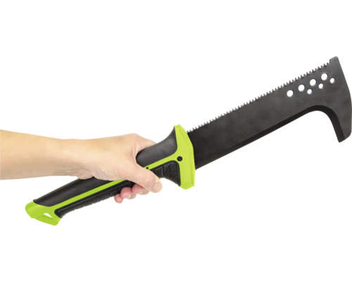 Mačeta s pílovým listom a rukoväťou