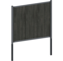 Drevená a kovová zástena