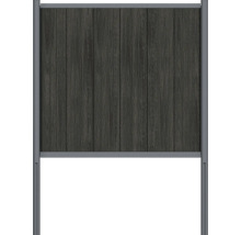 Plotový prvok z kovu a dreva