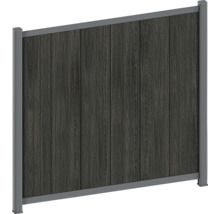 Záhradný plot z dreva a kovu