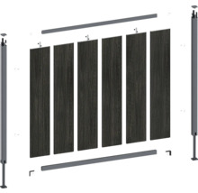 Stavebnica pre zásteny súkromia s panelmi a stĺpikmi