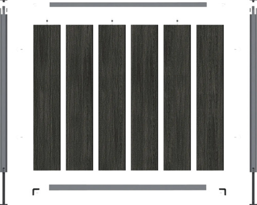 Terasa z drevených dosiek s rámom