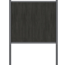 Záhradný plot z dreva a kovu