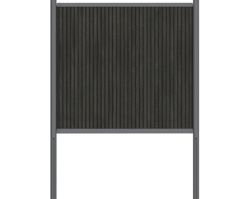 Záhradný plot z dreva a kovu