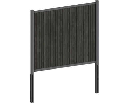 Záhradný plot z dreva a kovu