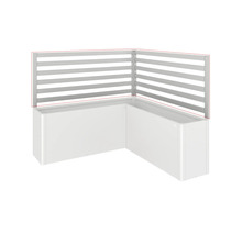 Rohový kvetináč s ochranou súkromia