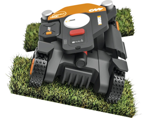 Robotická kosačka na trávniku