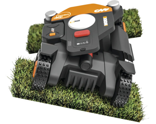 Robotická kosačka Worx Landroid Vision na trávniku