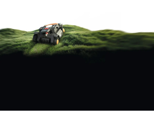 Robotická kosačka na trávniku