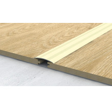 Prechodový profil medzi dvoma drevenými podlahami