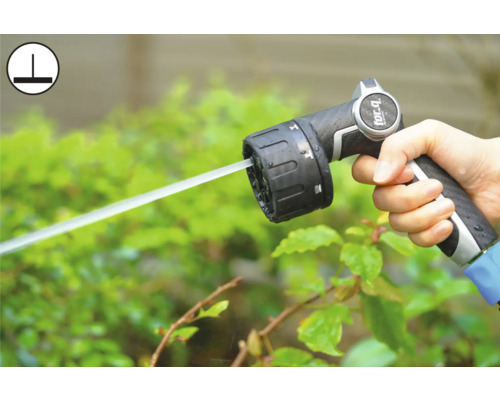 Ručná sprcha so sprchovým lúčom a logom for-q