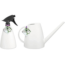 Plastový rozprašovač na rastliny a kanva