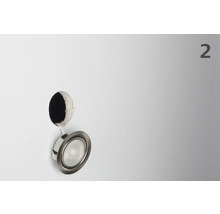 Stropné zapustené bodové svietidlo s vŕtaným otvorom pre montáž na strop