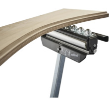 Valčeková podpera Wolfcraft s drevenou doskou