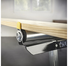 Detail valčekovej dráhy s drevenou doskou