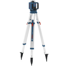 Logo Bosch. Stavebný statív Bosch BT 170 HD Professional s čiarovým laserom.