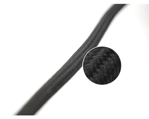 Textilný kábel s detailným záberom textilnej štruktúry