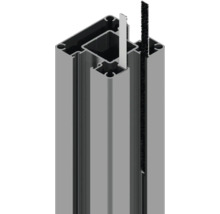 Hliníkový profil s tesnením a kefou