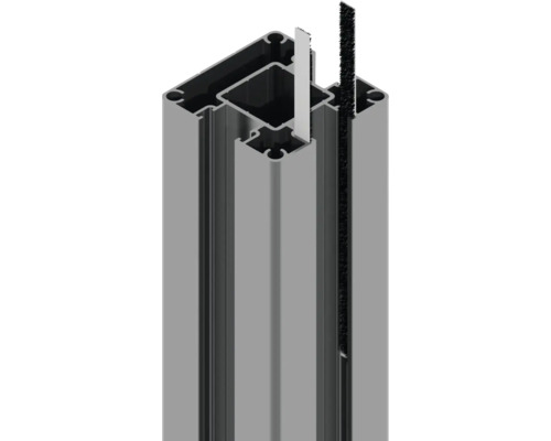 Hliníkový profil s tesnením a kefou